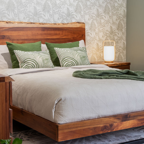 Tipaz King Bed Frame Live Edge