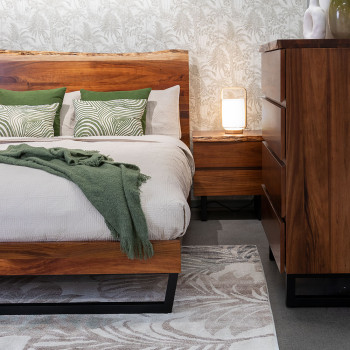 Tipaz 2 Drawer Bedside Live Edge