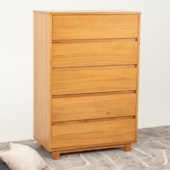 Ashwood 5 Drawer Tallboy