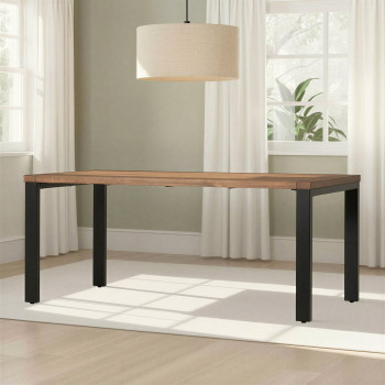 Barnwood Dining Table W180, Dark