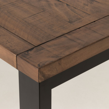 Barnwood Dining Table W180, Dark