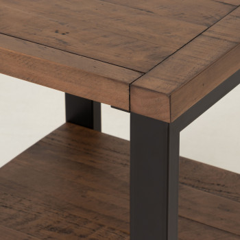 Barnwood Side Table, Dark