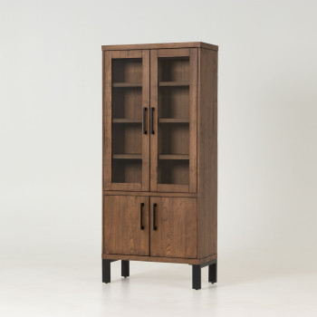 Barnwood Display Cabinet, Dark