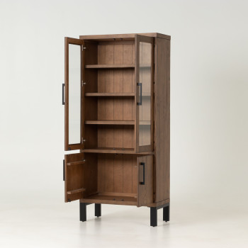 Barnwood Display Cabinet, Dark