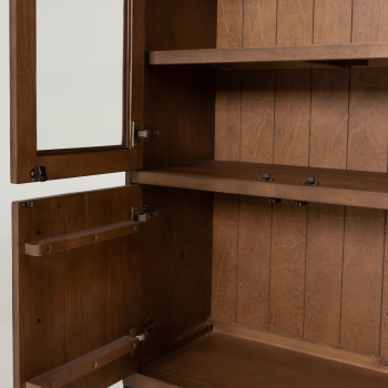 Barnwood Display Cabinet, Dark