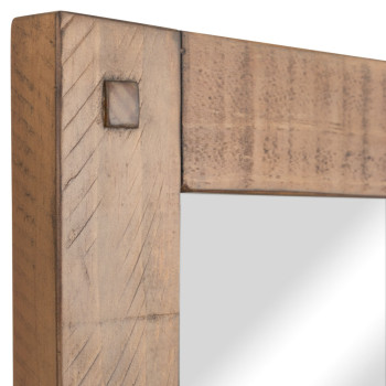 Chevron Dresser Mirror, Pine