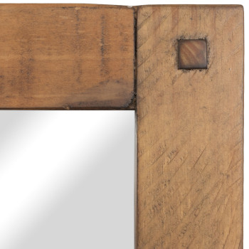 Chevron Dresser Mirror, Pine