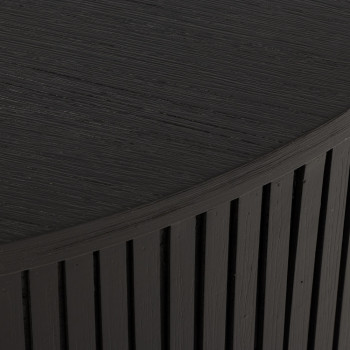 Oslo Round Coffee Table, Dark