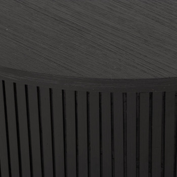 Oslo Round Coffee Table, Dark