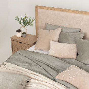 Bromley King Bed Frame With Drawers, Light