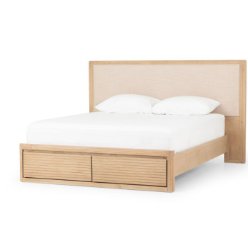 Bromley Super King Bed Frame With Drawers, Light