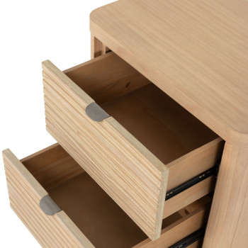 Bromley 2 Drawer Bedside, Light