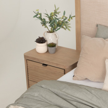 Bromley 2 Drawer Bedside, Light