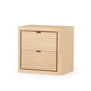Bromley 2 Drawer Bedside, Light