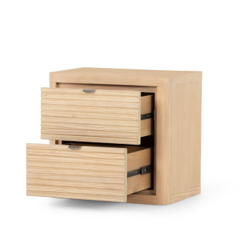 Bromley 2 Drawer Bedside, Light