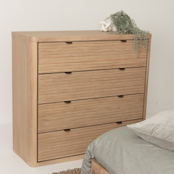 Bromley 4 Drawer Tallboy, Light