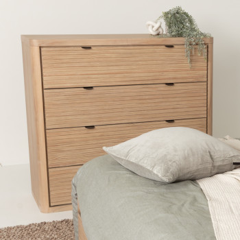 Bromley 4 Drawer Tallboy, Light