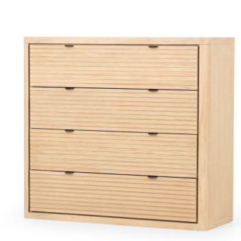 Bromley 4 Drawer Tallboy, Light