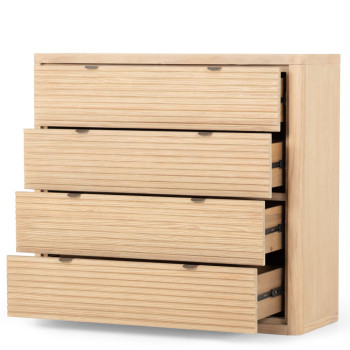 Bromley 4 Drawer Tallboy, Light