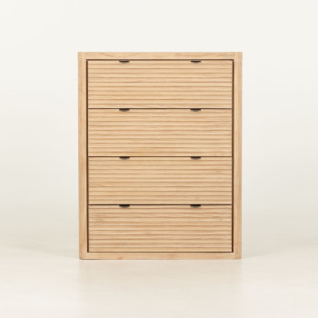 Bromley 4 Drawer Tallboy - W95, Light