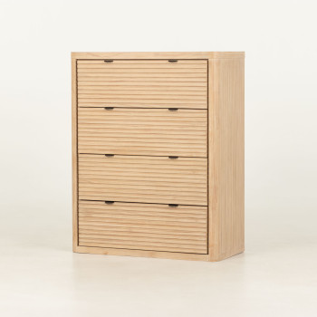 Bromley 4 Drawer Tallboy - W95, Light