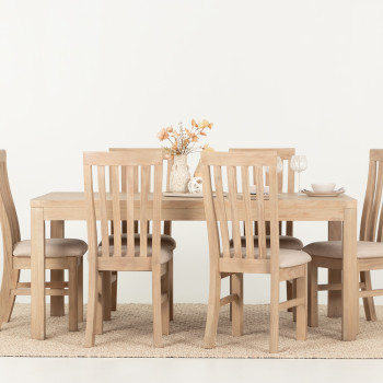 Bromley Dining Table - W180, Light