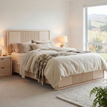 Aspen Queen Bed Frame with Storage