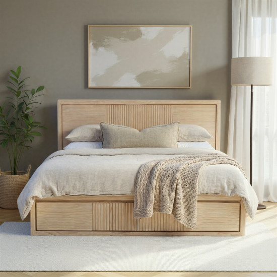 Aspen Super King Bed Frame with Storage