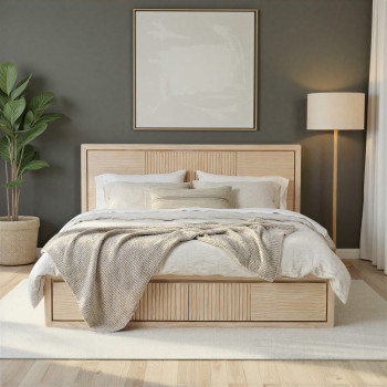 Aspen King Bed Frame with Storage