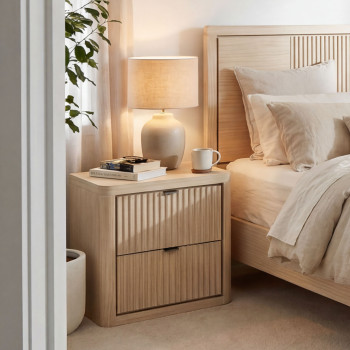 Aspen 2 Drawer Bedside