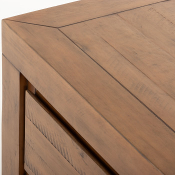 Safin 2 Drawer Bedside, Brown