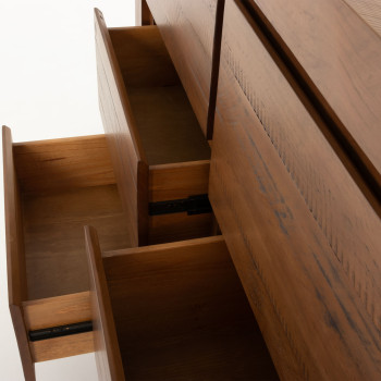 Safin 7 Drawer Tallboy, Brown