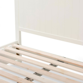 Melve Queen Bed Frame with Storage, White
