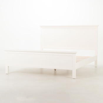 Melve King Bed Frame, White