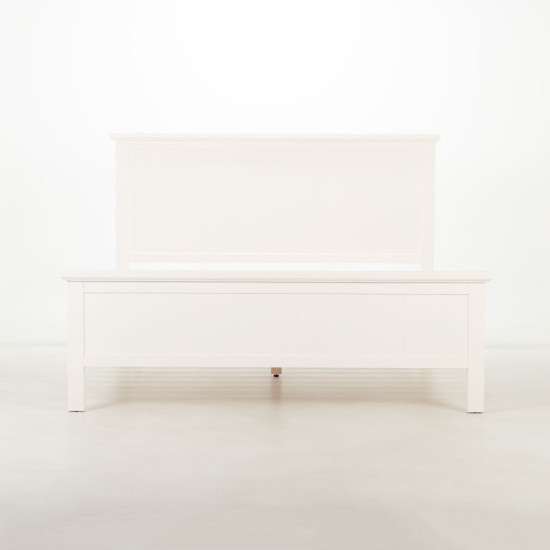 Melve King Bed Frame, White