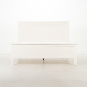 Melve King Bed Frame, White