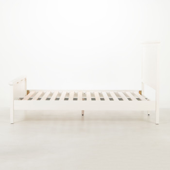Melve King Bed Frame, White