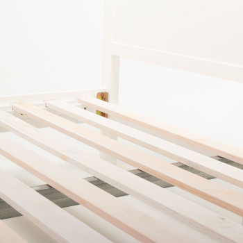 Melve King Bed Frame, White