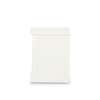 Melve 2 Drawer Bedside, White