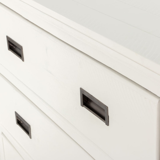 Melve 4 Drawer Tallboy, White