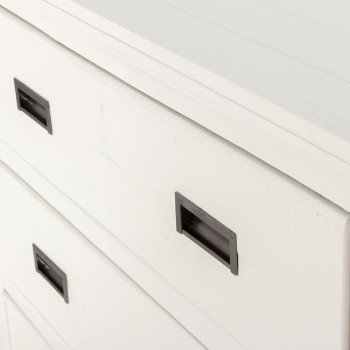 Melve 4 Drawer Tallboy, White