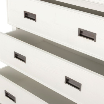 Melve 4 Drawer Tallboy, White