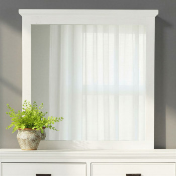 Melve Dresser Mirror, White