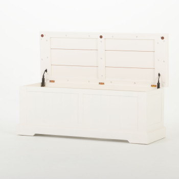 Melve Blanket Box, White