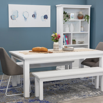 Melve Dining Table - W220, White