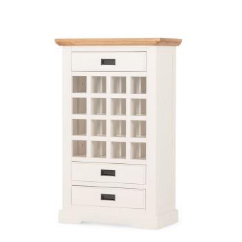 Melve Wine Rack With 3 Drawer