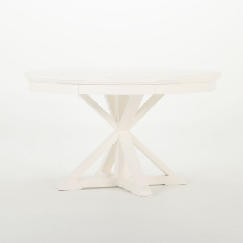 Melve Round Dining Table - W130, White