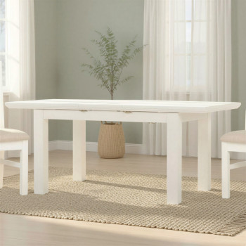 Melve Extension Dining Table - W140/180, White