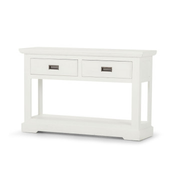 Melve Console Table, White
