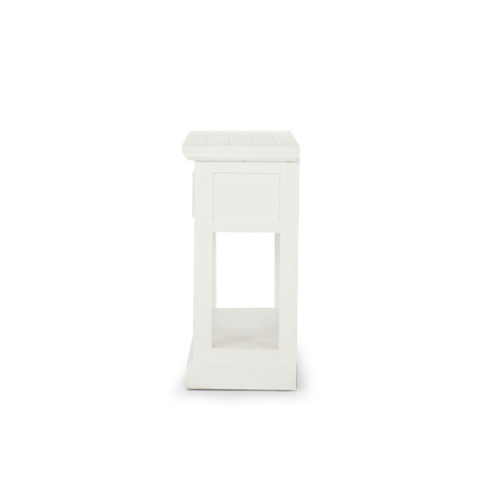 Melve Console Table, White